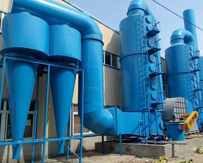 印染污泥干燥設備生產(chǎn)線中的除塵器 印染污泥干燥設備生產(chǎn)線中的除塵器